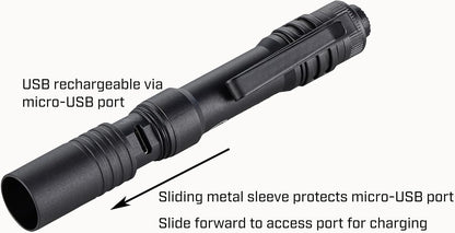 Streamlight 66601 MicroStream 250-Lumen EDC Ultra Compact Flashlight USH Rechargeable