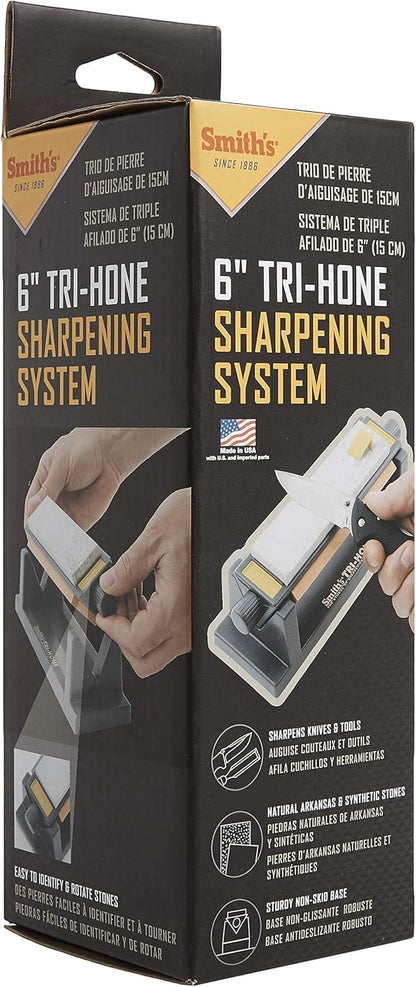Smith's 6" TRI-HONE Sharpening System Item #51444 USA Made