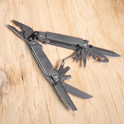 SOG PowerAccess Assist MT Mutli-Tool 21 Tool + 12 Piece Hex Bit Kit & Case Stonewashed Stainless Steel (PA3001-CP)