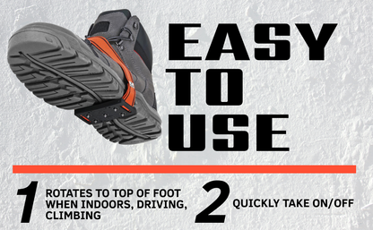 Geroline K1 Mid-Sole Ice Cleats High-Profile Orange K1MID-HP