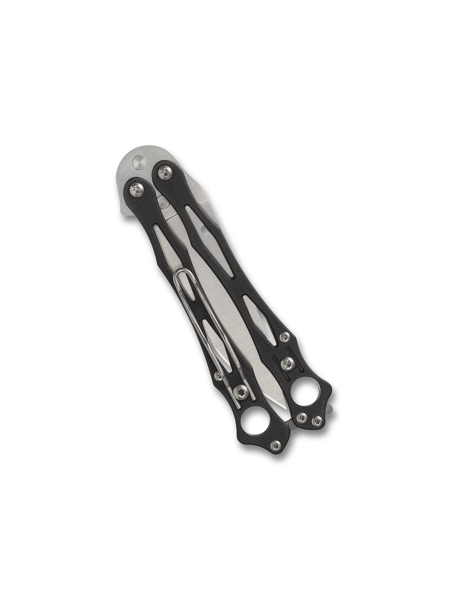 Spyderco SMALLFLY 2 CPM-S30V Black G-10 Plainedge Balisong USA