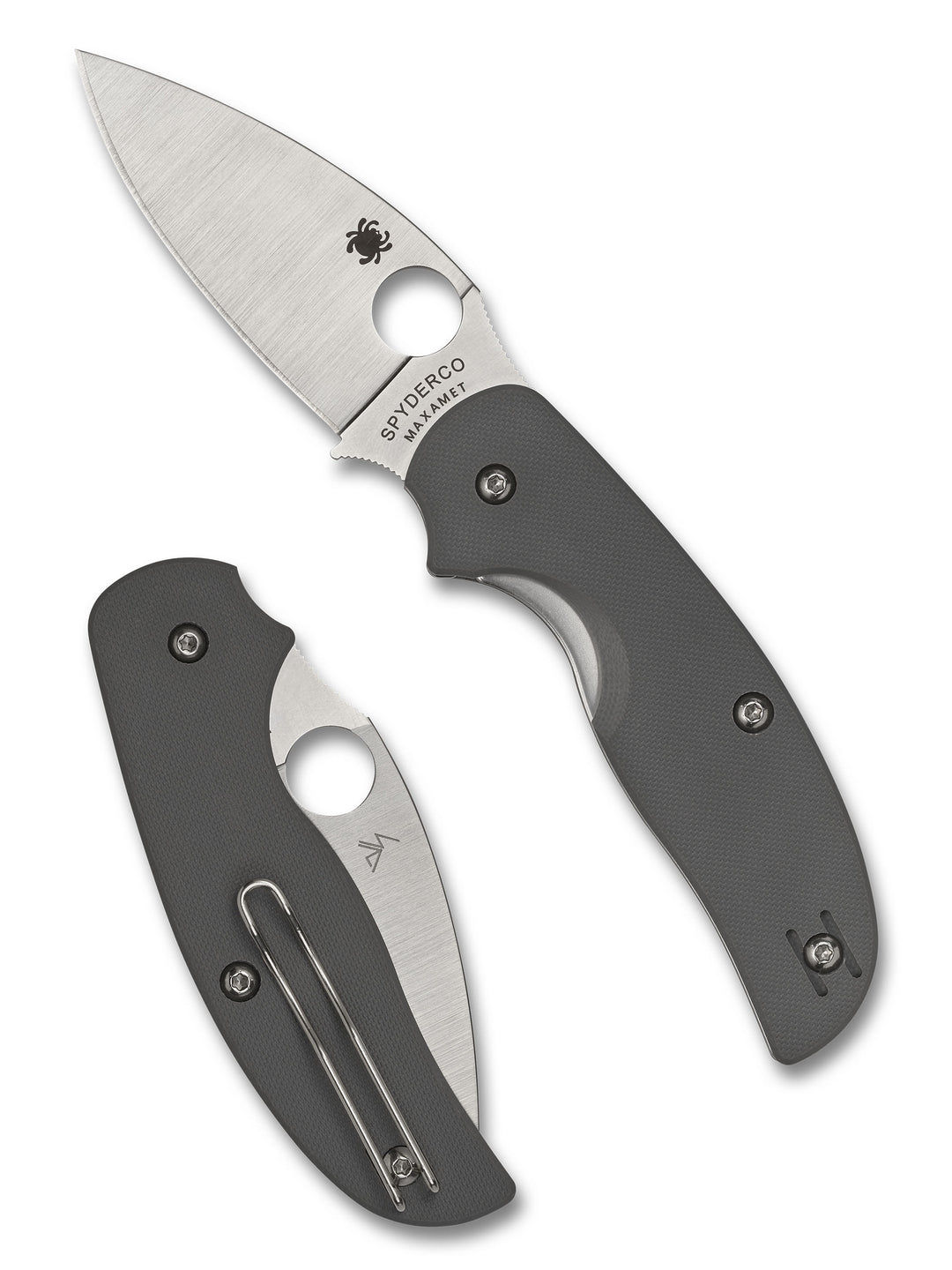 Spyderco Sage 1 Maxamet Blade Gray G10 Handle Folding Knife C123GPGY Lifetime Warranty