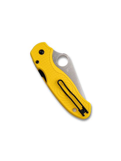 Spyderco Paramilitary 3 Lightweight PM3 CPM MagnaCut Yellow FRN SpyderEdge Folding Knife C223SYL USA Made Lifetime Warranty