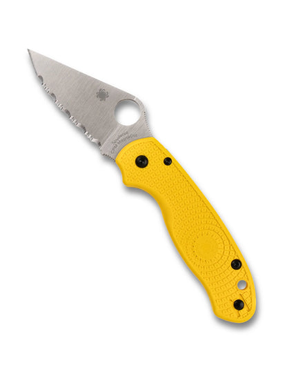Spyderco Paramilitary 3 Lightweight PM3 CPM MagnaCut Yellow FRN SpyderEdge Folding Knife C223SYL USA Made Lifetime Warranty