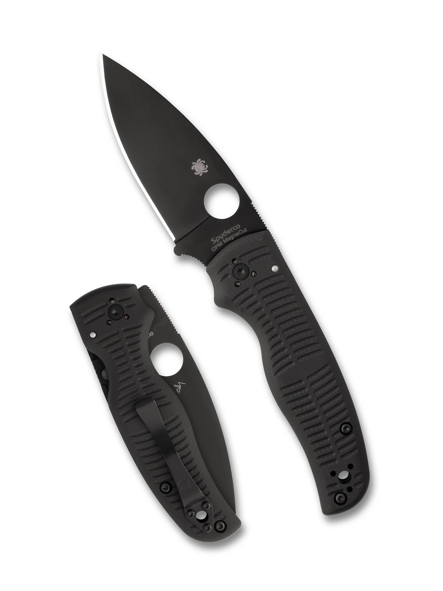 Spyderco Shaman SALT CPM-MagnaCut Blade Black G10 Handle Folding Knife C229GMCBKP Lifetime Warranty