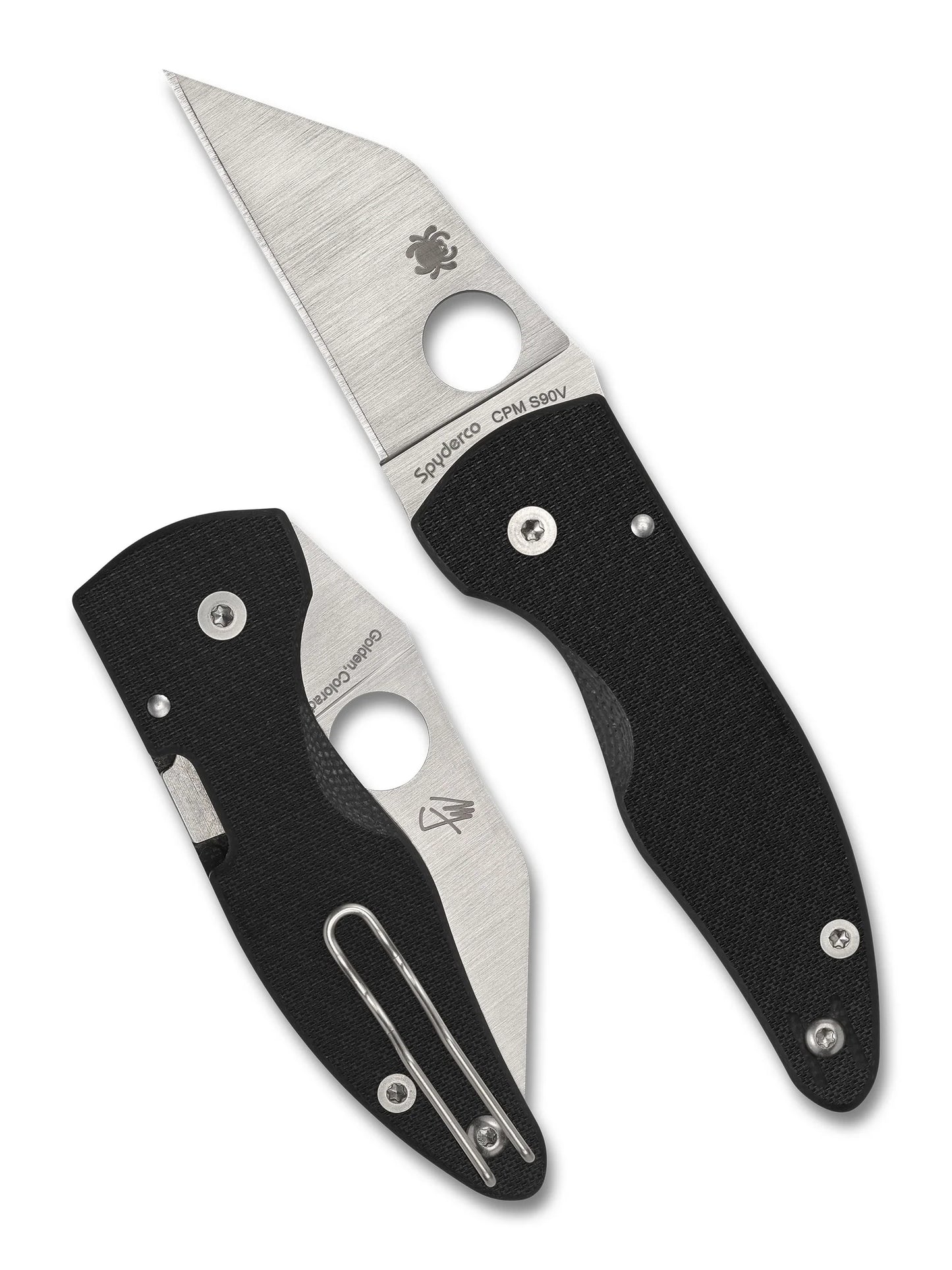 Spyderco MicroJimbo SPRINT Run CPM-S90V Carbon Fiber Knife C264CFP USA Made Lifetime Warranty