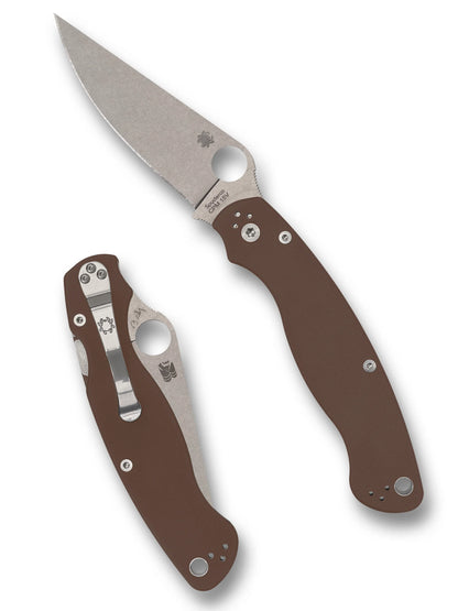 Spyderco Military 2 CPM 15V BBB Brown G10 Folding Knife C36GPBN15V2 USA Made Lifetime Warranty