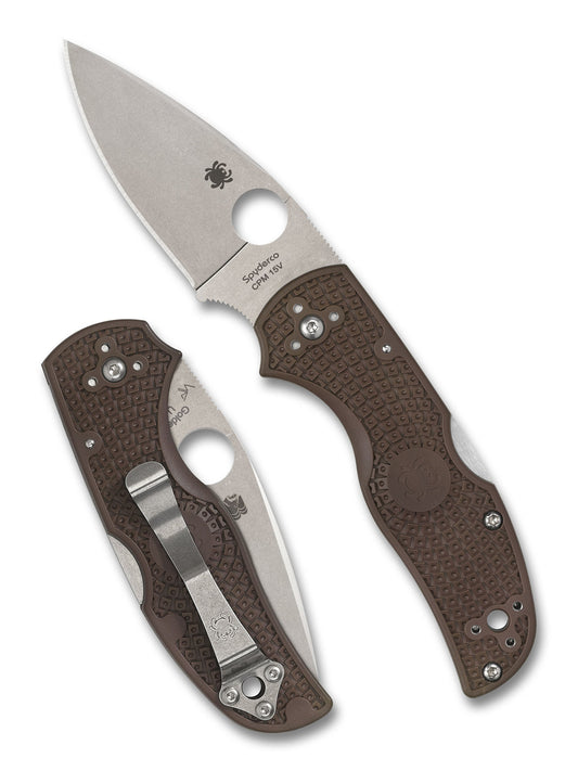 Spyderco Native 5 Lightweight BBB Sprint Run CPM 15V Blade Brown FRN Folding Knife C41PBN15V5 USA Made Lifetime Warranty