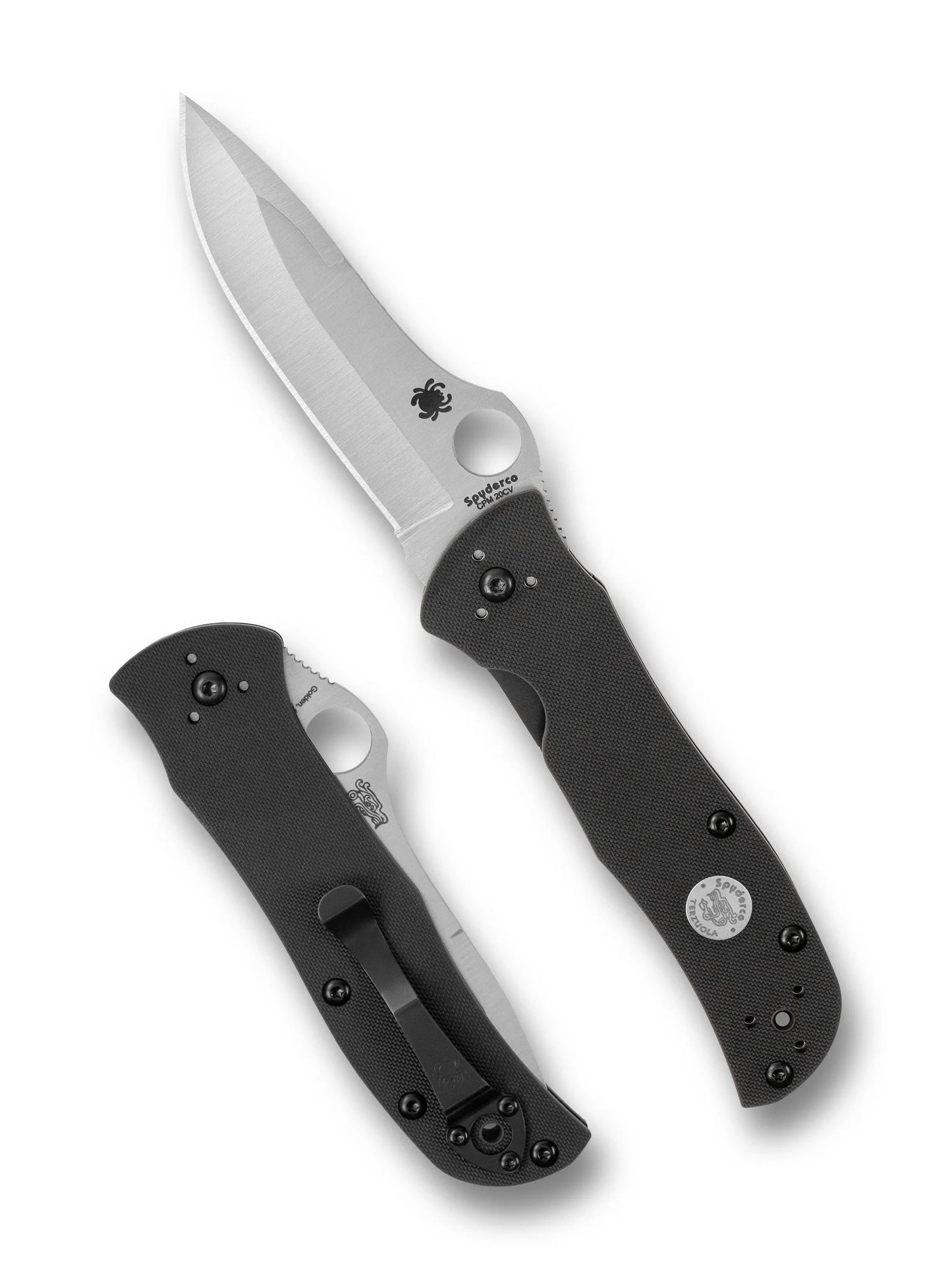 Spyderco STARMATE SPRINT Run CPM-20CV Black G-10 Knife C55G20CVP USA Made Lifetime Warranty