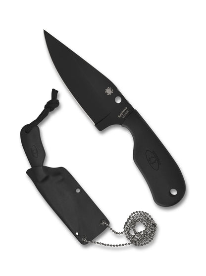 Spyderco Subway Bowie LC200N Black FRN Fixed Knife FB48PBBK Japan Made Lifetime Warranty