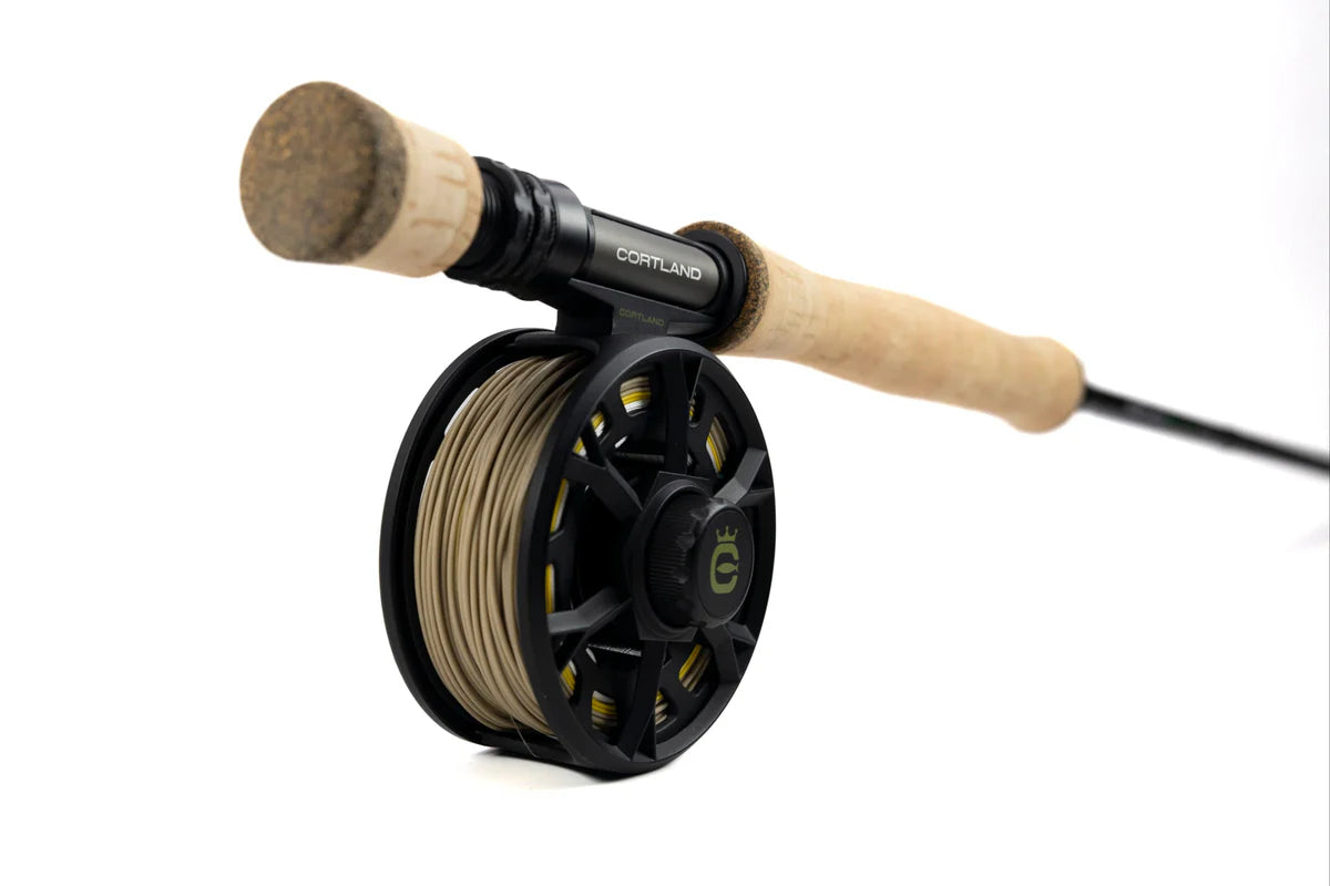 Cortland Guide Series 9' 7WT 4-Piece Fly Rod, Reel, Case & Fly Line Combo #620186