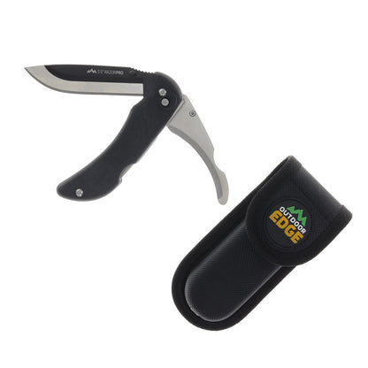 Outdoor Edge Knives RazorPro Black Double Blade Replaceable Blade Hunting Knife RO-10C