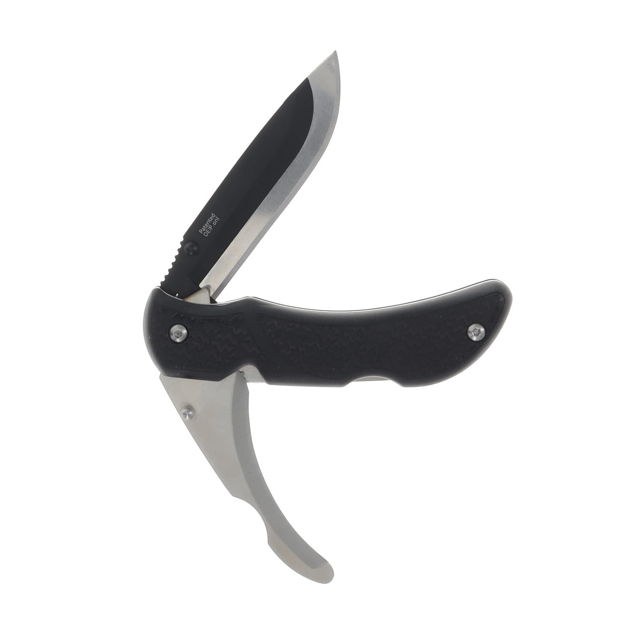 Outdoor Edge Knives RazorPro Black Double Blade Replaceable Blade Hunting Knife RO-10C