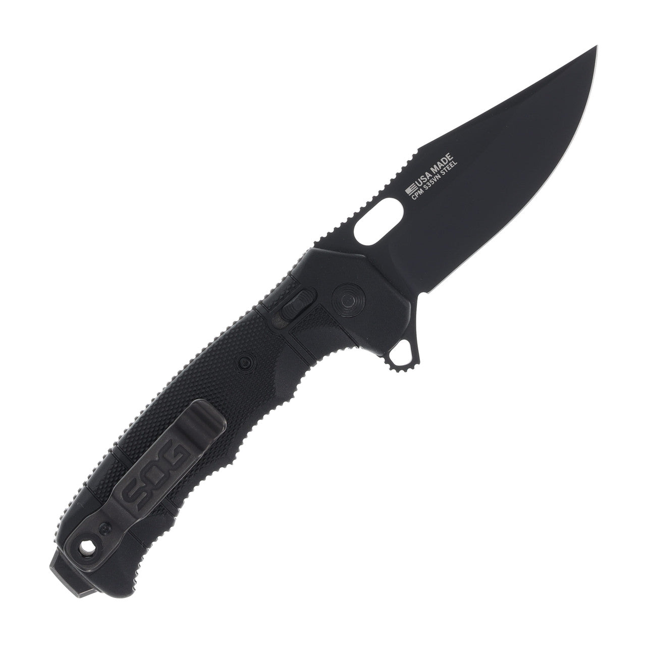 SOG Seal XR 3.9" Folding Knife S35VN Made in USA Clip Point 12-21-02-57