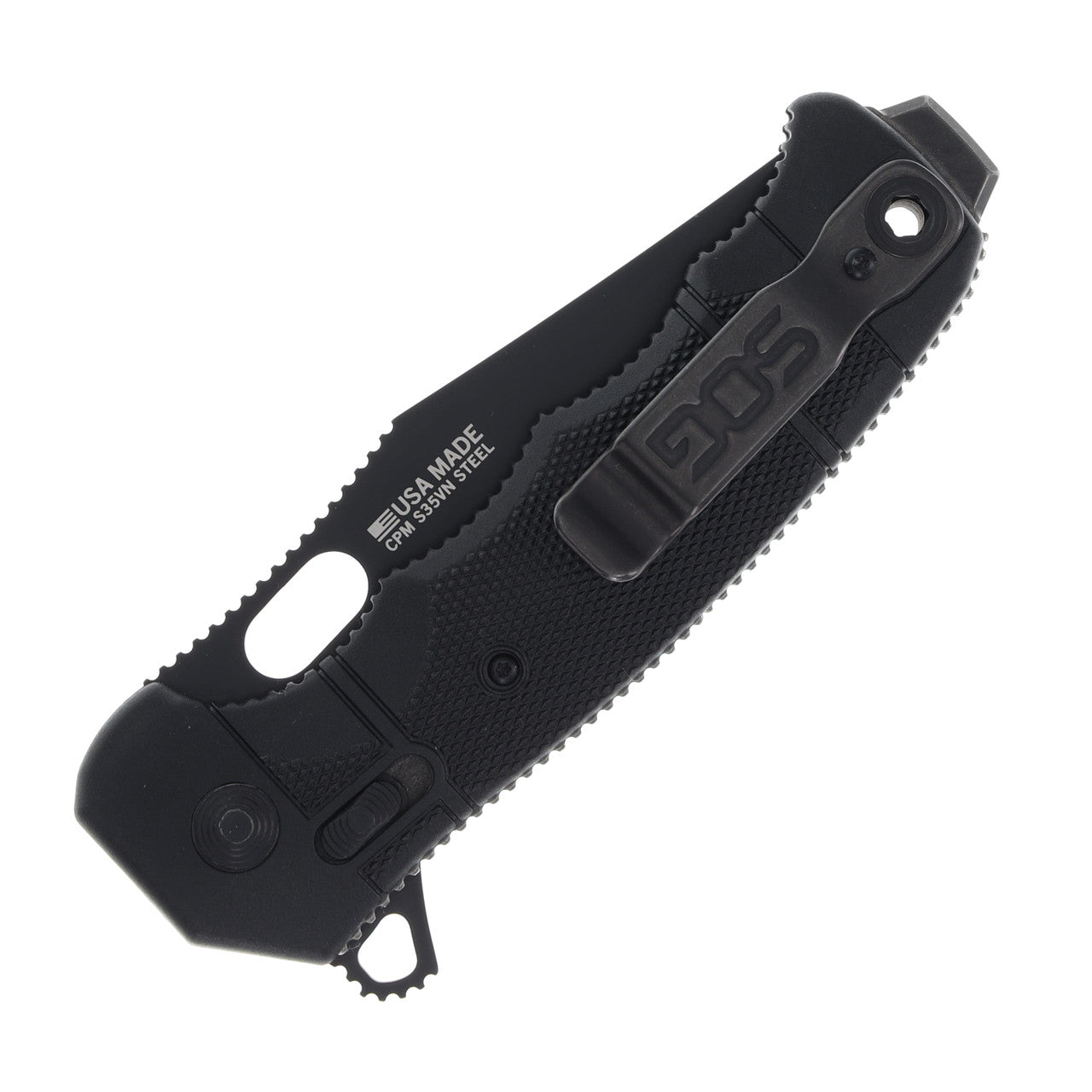 SOG Seal XR 3.9" Folding Knife S35VN Made in USA Clip Point 12-21-02-57