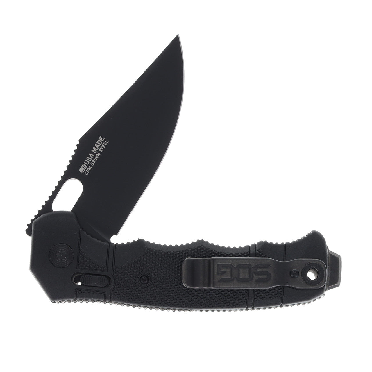 SOG Seal XR 3.9" Folding Knife S35VN Made in USA Clip Point 12-21-02-57