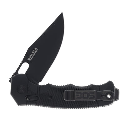 SOG Seal XR 3.9" Folding Knife S35VN Made in USA Clip Point 12-21-02-57