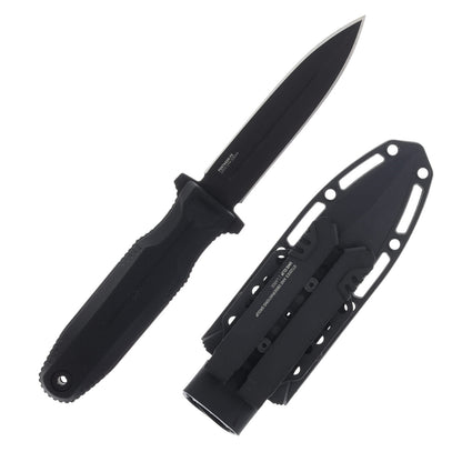 SOG Pentagon FX Blackout Fixed Blade CPM-S35VN Black G-10 4.77" Double Edge Dagger (17-61-01-57)