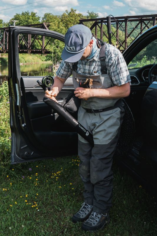 cortland 2pc fly rod and reel carrier Cortland Guide Series 9' 5WT 4-Piece Fly Rod, Reel, Case & Fly Line Co – Up North