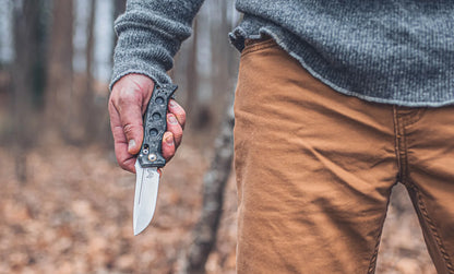 Benchmade 2730-03 Mini Auto Adamas CPM-MagnaCut Marbled Carbon Fiber Handle Folding Knife