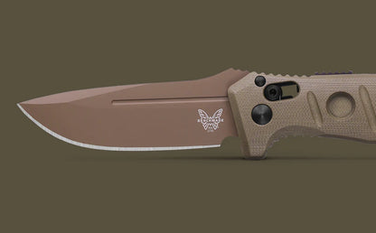 Benchmade 2730FE-2 Mini Auto Adamas CPM-Cru-Wear OD Green G-10 Handle Folding Auto Knife
