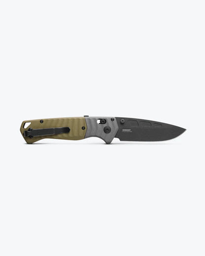 Sale $270 Benchmade 593BK PSK CPM-Magnacut Gray & OD Green G10 Handle Folding Knife