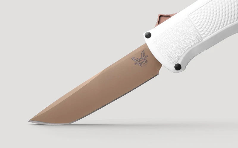Benchmade 5370FE-02 Shootout CPM-Cru-Wear Cool Gray Grivory Handle OTF Knife