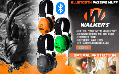 Walker's RAZOR Slim Electronic Muffs Noise Cancelling & Amplifying NRR 23 Decibels