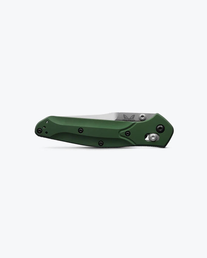 Benchmade 940 Osborne CPM-S30V Blade Green Aluminum Handle Folding Knife