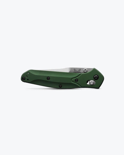 Benchmade 940 Osborne CPM-S30V Blade Green Aluminum Handle Folding Knife