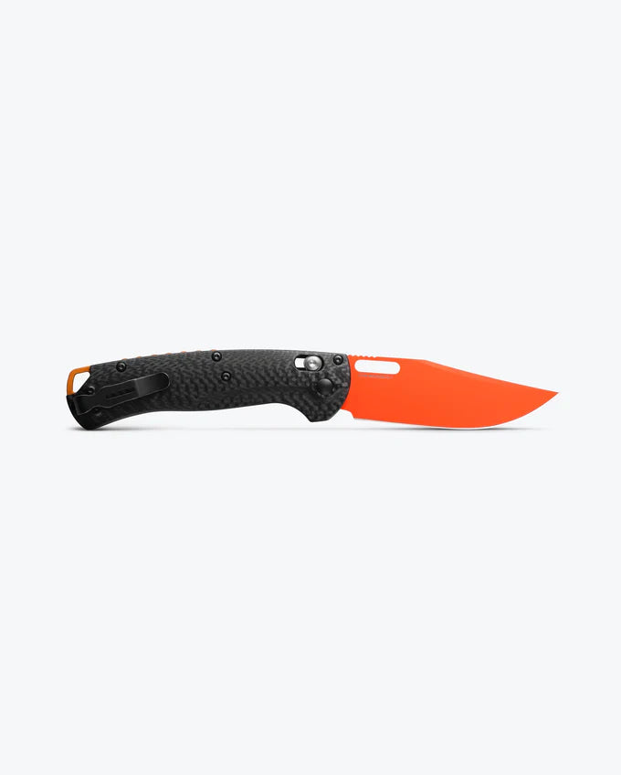 Benchmade 15535OR-01 Taggedout Orange CPM-Magnacut Blade Carbon Fiber Handle Hunting Folder