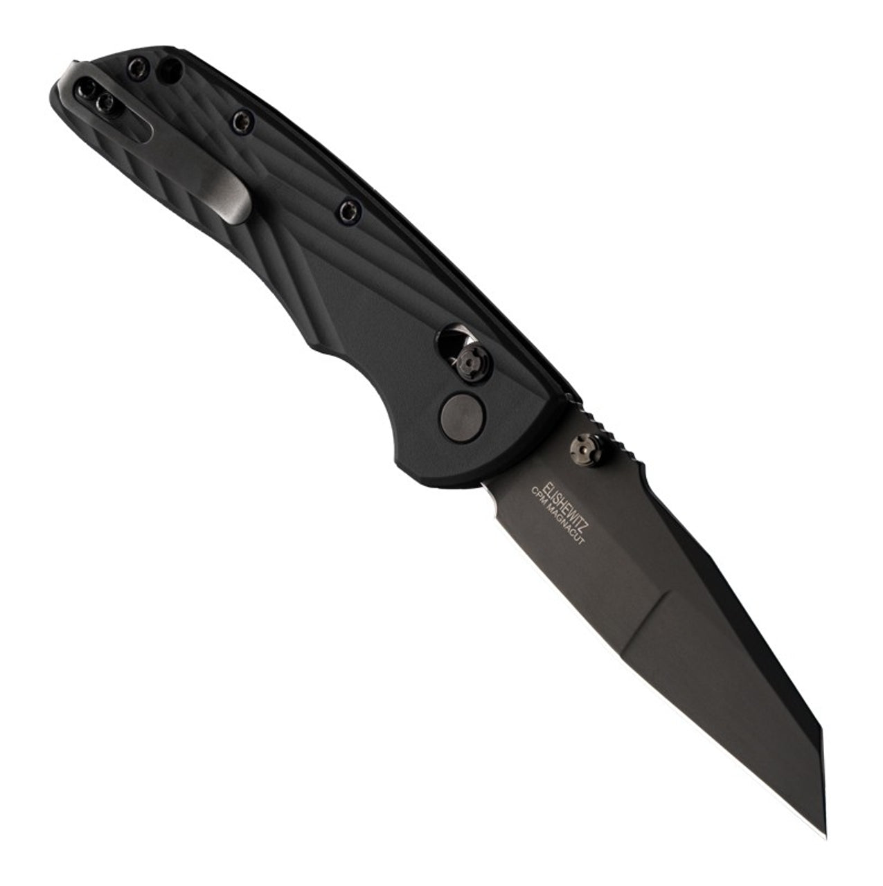 Hogue Deka Folding Knife Black Wharncliffe CPM-MagnaCut USA Made 24366 Lifetime Warranty