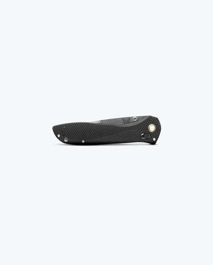 Benchmade 710-25 Seven Ten Black 6061-T6 Aluminum Handle Recurve Drop-Point M390 Blade USA