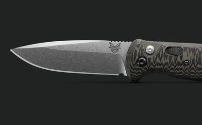 Benchmade 4300-1 CLA CPM-154CM Blade Marbled Green & Black G-10 Handle Auto Knife