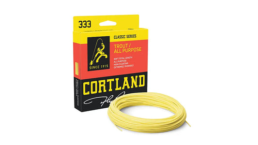 Cortland Fly Line Freshwater 333 Trout/All Purpose Floating WF4F 90' Yellow STK 351462