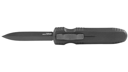SOG Pentagon OTF Black Aluminum Handle Cryo S35VN Blade Steel Made in USA Automatic Out The Front Knife SOG-15-61-01-57
