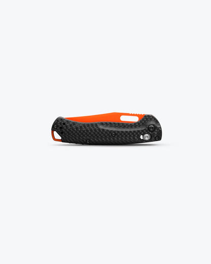 Benchmade 15533OR-01 Mini Taggedout Orange CPM-Magnacut Blade Carbon Fiber Handle Hunting Folder