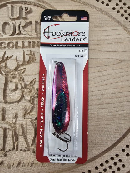 Hookmore Leaders Cosmic Berry TS2-CSM-06 Casting & Trollling Spoon Size 6 Hook Made in Maine USA