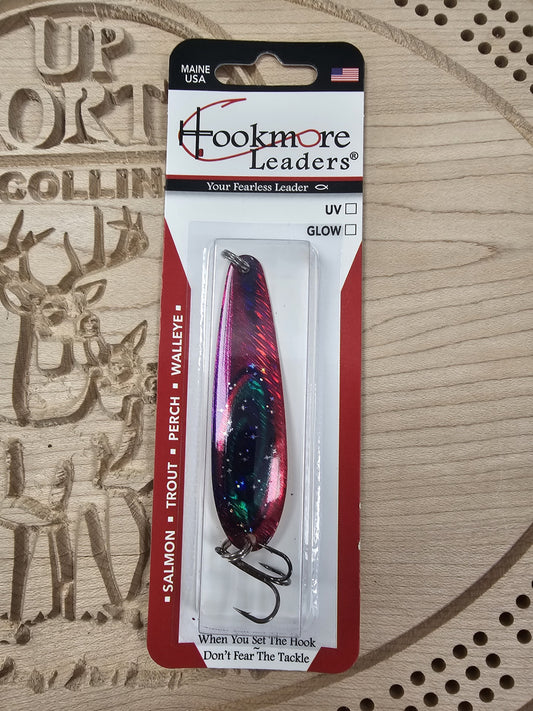 Hookmore Leaders Cosmic Berry TS2-CSM-06 Casting & Trollling Spoon Size 6 Hook Made in Maine USA