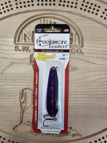 Hookmore Leaders Electric Blue TS2-EBL-06 Casting & Trollling Spoon The Original Size 6 Hook Made in Maine USA