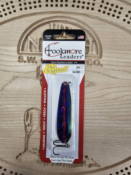 Hookmore Leaders Electric Blue TS2-EBL-06 Casting & Trollling Spoon The Original Size 6 Hook Made in Maine USA