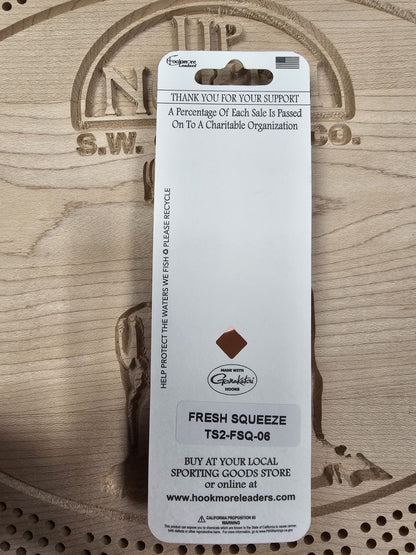 Hookmore Leaders Fresh Squeeze TS2-FSQ-06 Casting & Trollling Spoon Size 6 Hook Made in Maine USA