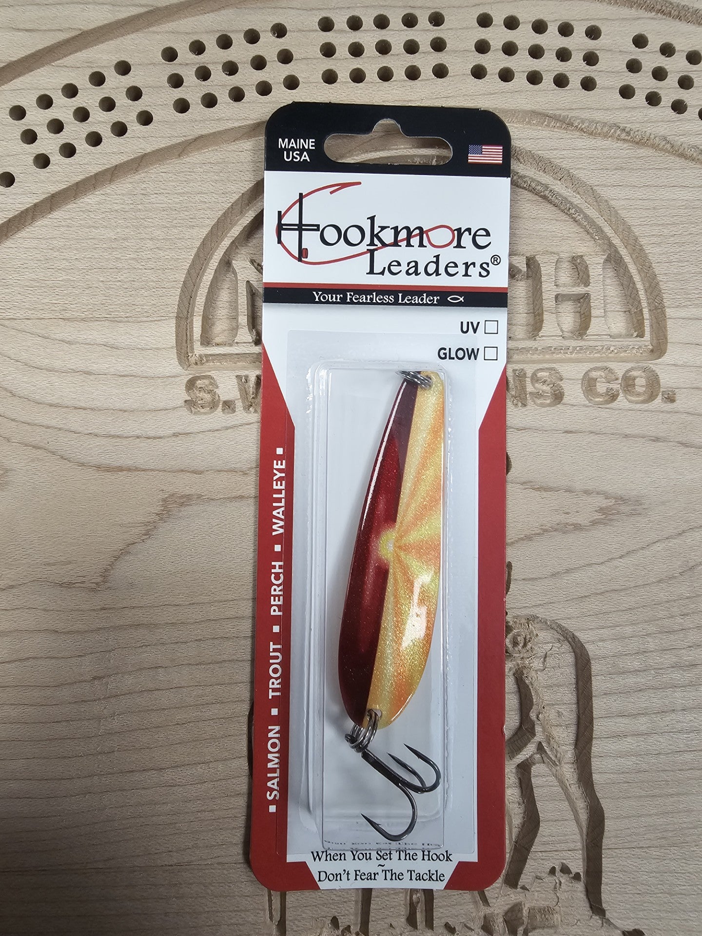 Hookmore Leaders Wicked Scorcha TS2-WKD-06 Casting & Trollling Spoon Size 6 Hook Made in Maine USA
