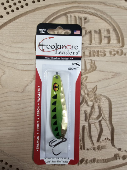 Hookmore Leaders Gator Bait TS2-GTR-06 Casting & Trollling Spoon UV Size 6 Hook Made in Maine USA