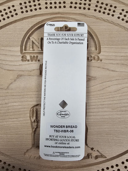 Hookmore Leaders Wonder Bread TS2-WBR-06 Casting & Trollling Spoon Size 6 Hook Made in Maine USA