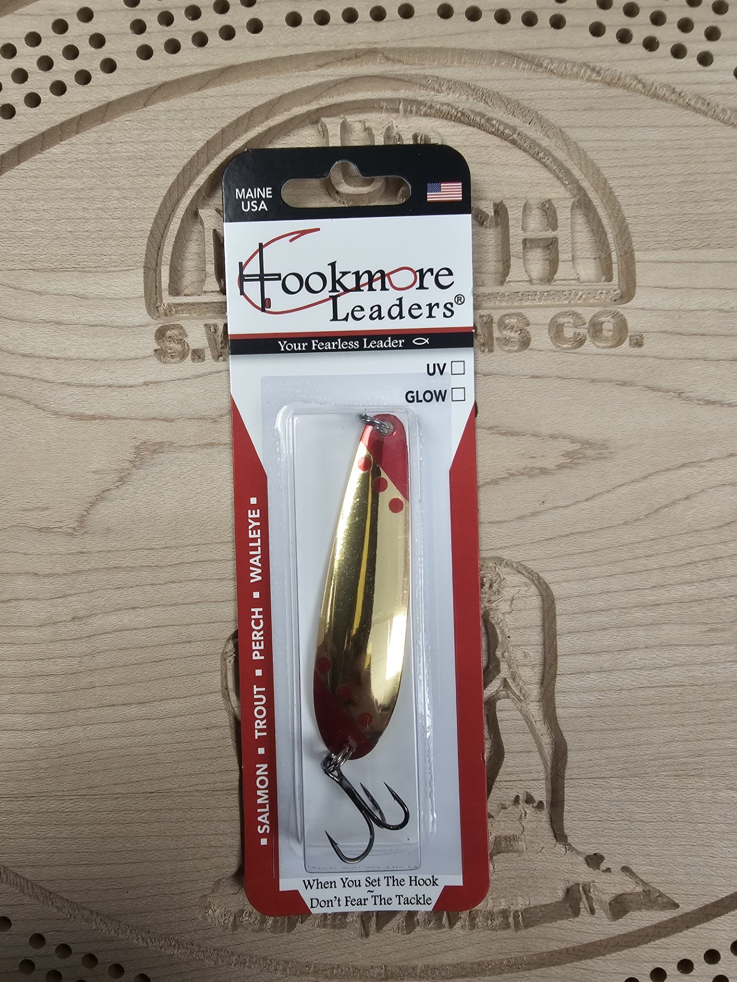 Hookmore Leaders Heavy Metal TS2-HVM-06 Casting & Trollling Spoon Size 6 Hook Made in Maine USA