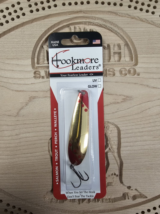 Hookmore Leaders Heavy Metal TS2-HVM-06 Casting & Trollling Spoon Size 6 Hook Made in Maine USA