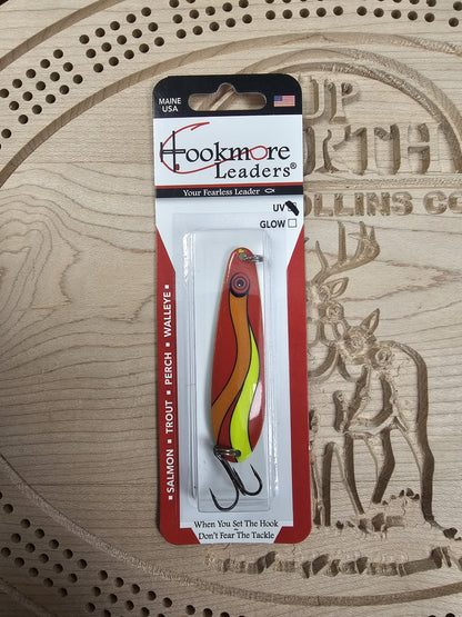 Hookmore Leaders Ronzonni TS2-ROZ-06 Casting & Trollling Spoon UV Size 6 Hook Made in Maine USA
