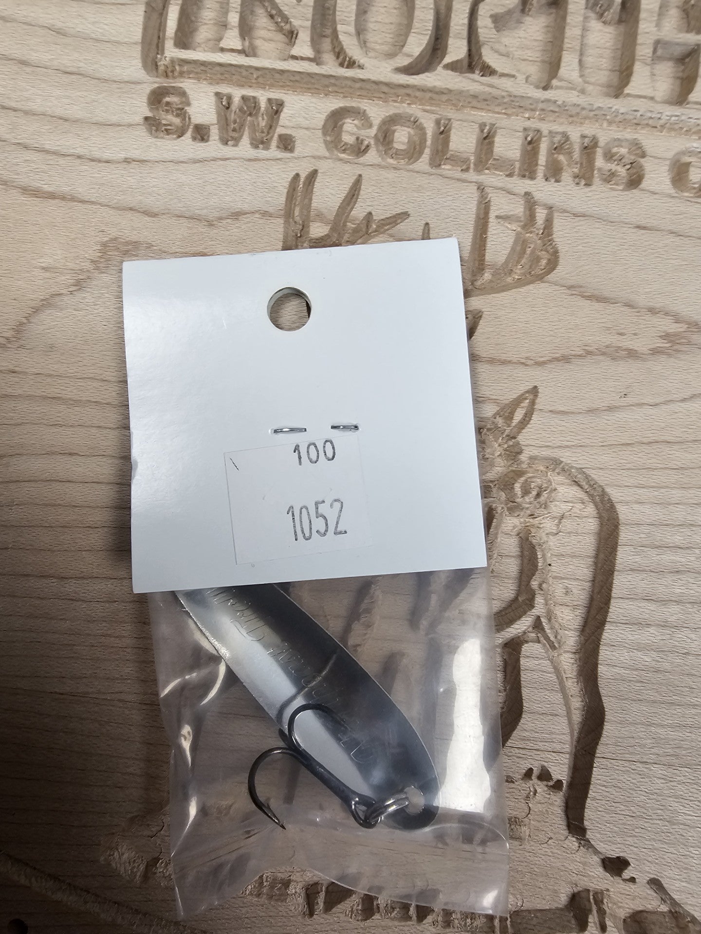 Northeast Troller Size 100 Pearl White Crushed Ice Casting/Trolling Spoon Made in Maine USA