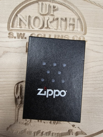 Zippo 236 Black Crackle Matte Black Pocket Lighter Made in USA